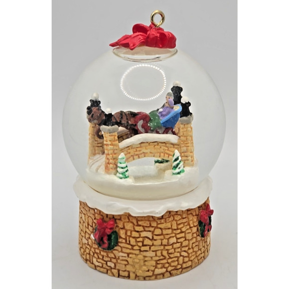 hallmark Keepsake Ornament "Sleigh Ride" Snow Globe 2003 NIB U328 - Picture 2 of 5